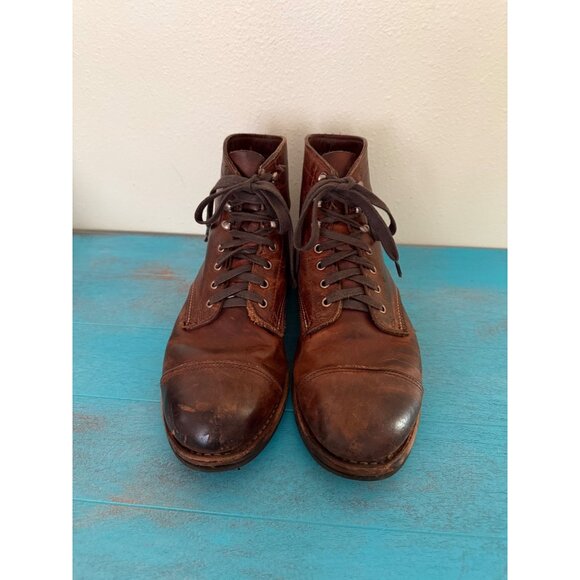 Wolverine 1000 Mile Brown Leather Lace-Up Boots Mens Size 9 - Picture 3 of 12